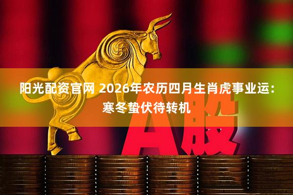 阳光配资官网 2026年农历四月生肖虎事业运:寒冬蛰伏待转机